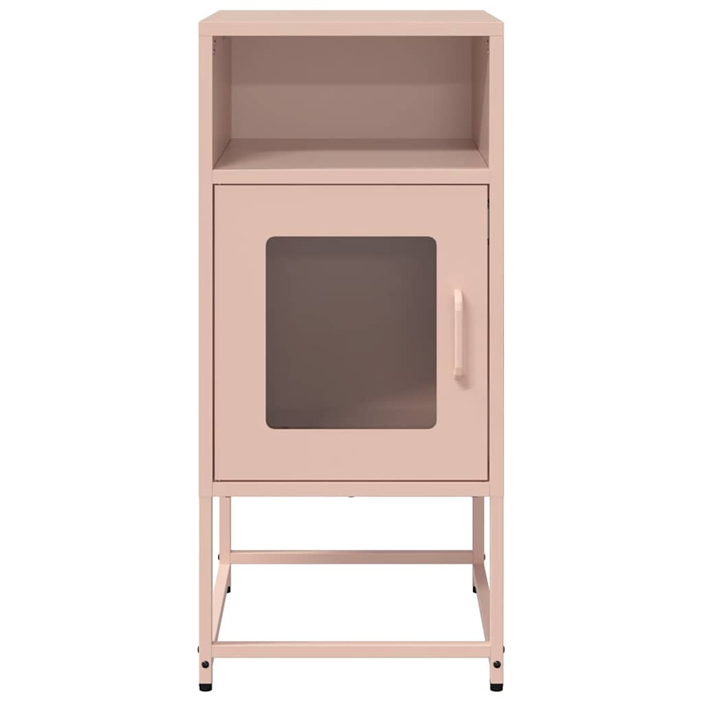 Bedside Cabinet Pink 36x39x78 cm Cold-rolled Steel