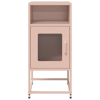 Bedside Cabinet Pink 36x39x78 cm Cold-rolled Steel