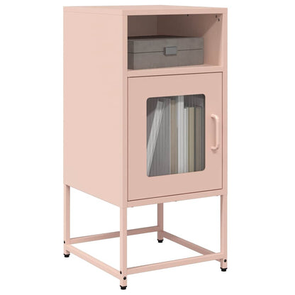 Bedside Cabinet Pink 36x39x78 cm Cold-rolled Steel