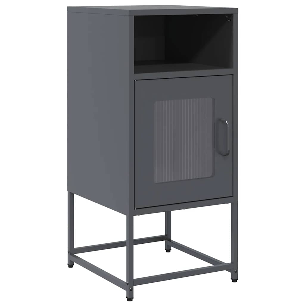 Bedside Cabinet Anthracite 36x39x78 cm Cold-rolled Steel