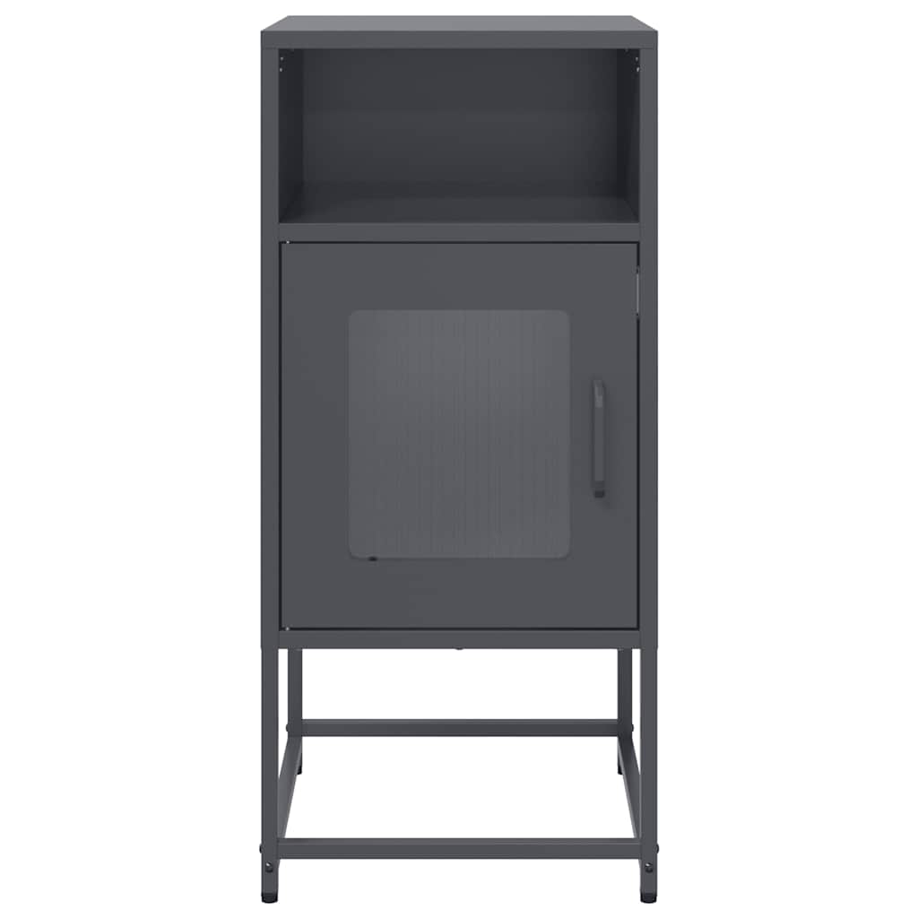 Bedside Cabinet Anthracite 36x39x78 cm Cold-rolled Steel