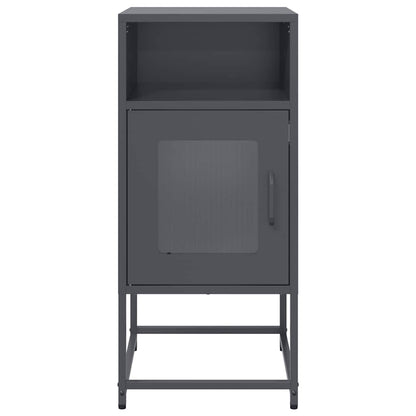 Bedside Cabinet Anthracite 36x39x78 cm Cold-rolled Steel