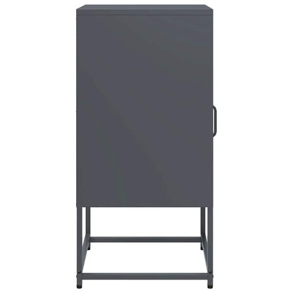 Bedside Cabinet Anthracite 36x39x78 cm Cold-rolled Steel