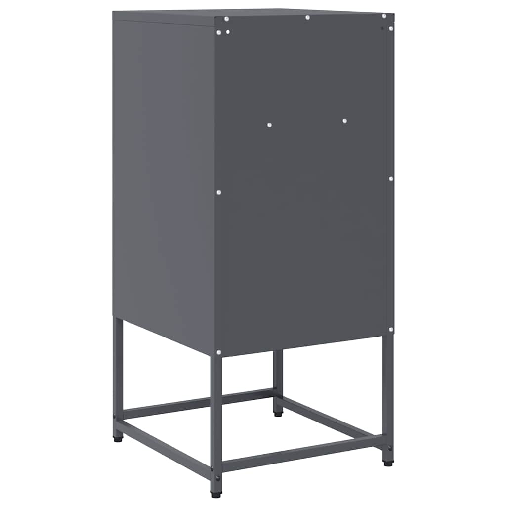 Bedside Cabinet Anthracite 36x39x78 cm Cold-rolled Steel