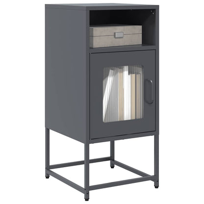 Bedside Cabinet Anthracite 36x39x78 cm Cold-rolled Steel