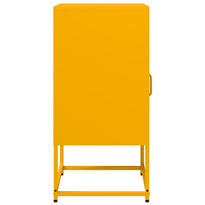 Bedside Cabinet Mustard Yellow 36x39x78 cm Cold-rolled Steel