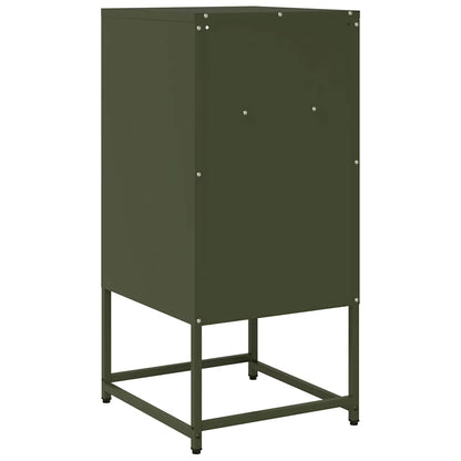 Bedside Cabinet Olive Green 36x39x78 cm Cold-rolled Steel