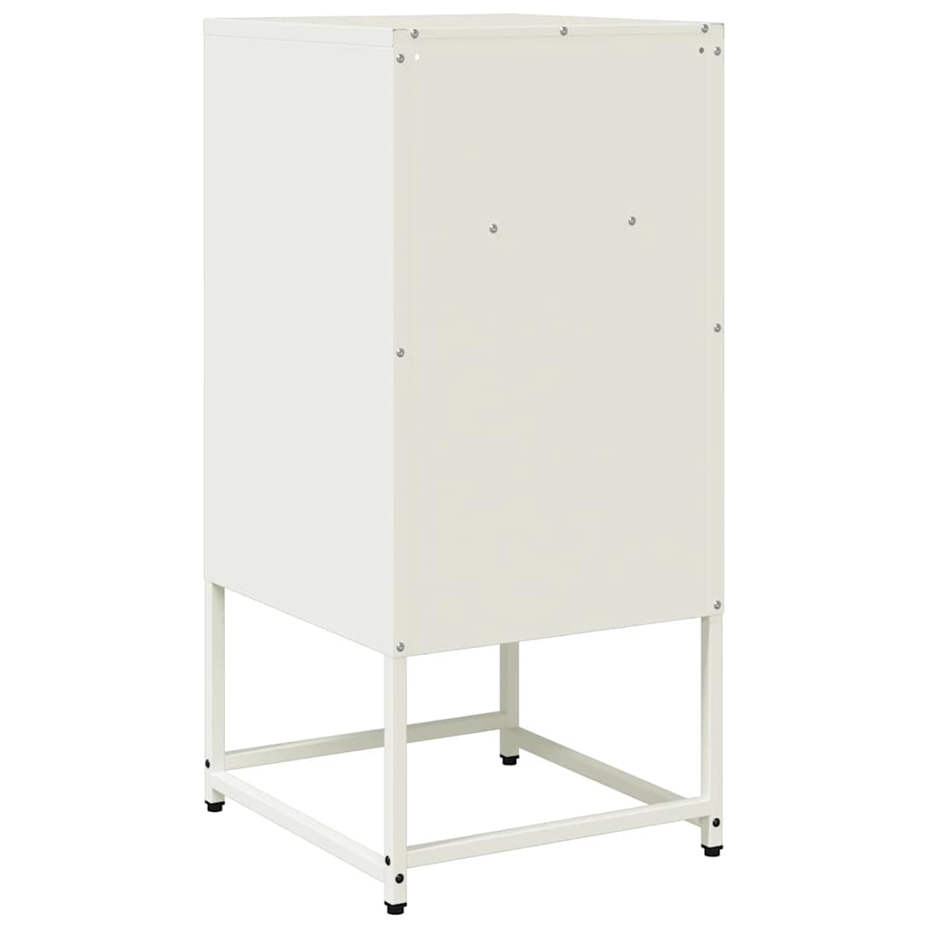 Bedside Cabinet White 36x39x78 cm Cold-rolled Steel