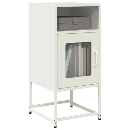 Bedside Cabinet White 36x39x78 cm Cold-rolled Steel