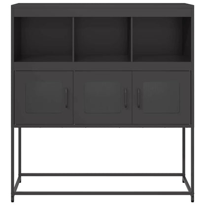 Sideboard Black 100.5x39x107 cm Cold-rolled Steel