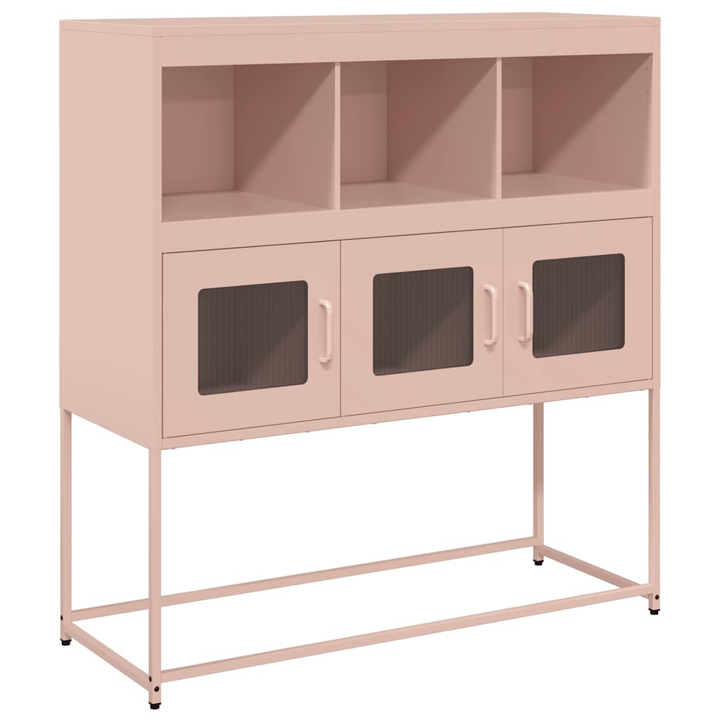 Sideboard Pink 100.5x39x107 cm Cold-rolled Steel