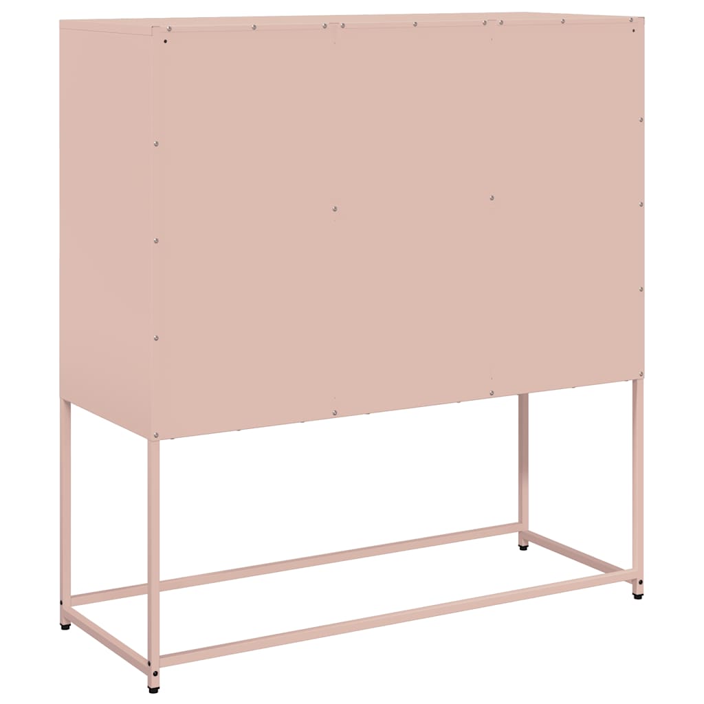 Sideboard Pink 100.5x39x107 cm Cold-rolled Steel