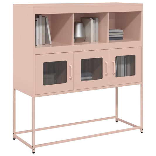 Sideboard Pink 100.5x39x107 cm Cold-rolled Steel