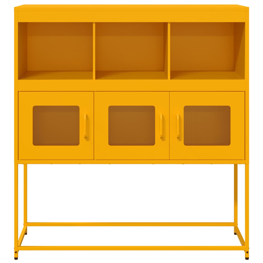 Sideboard Mustard Yellow 100.5x39x107 cm Cold-rolled Steel