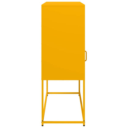 Sideboard Mustard Yellow 100.5x39x107 cm Cold-rolled Steel