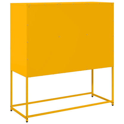 Sideboard Mustard Yellow 100.5x39x107 cm Cold-rolled Steel