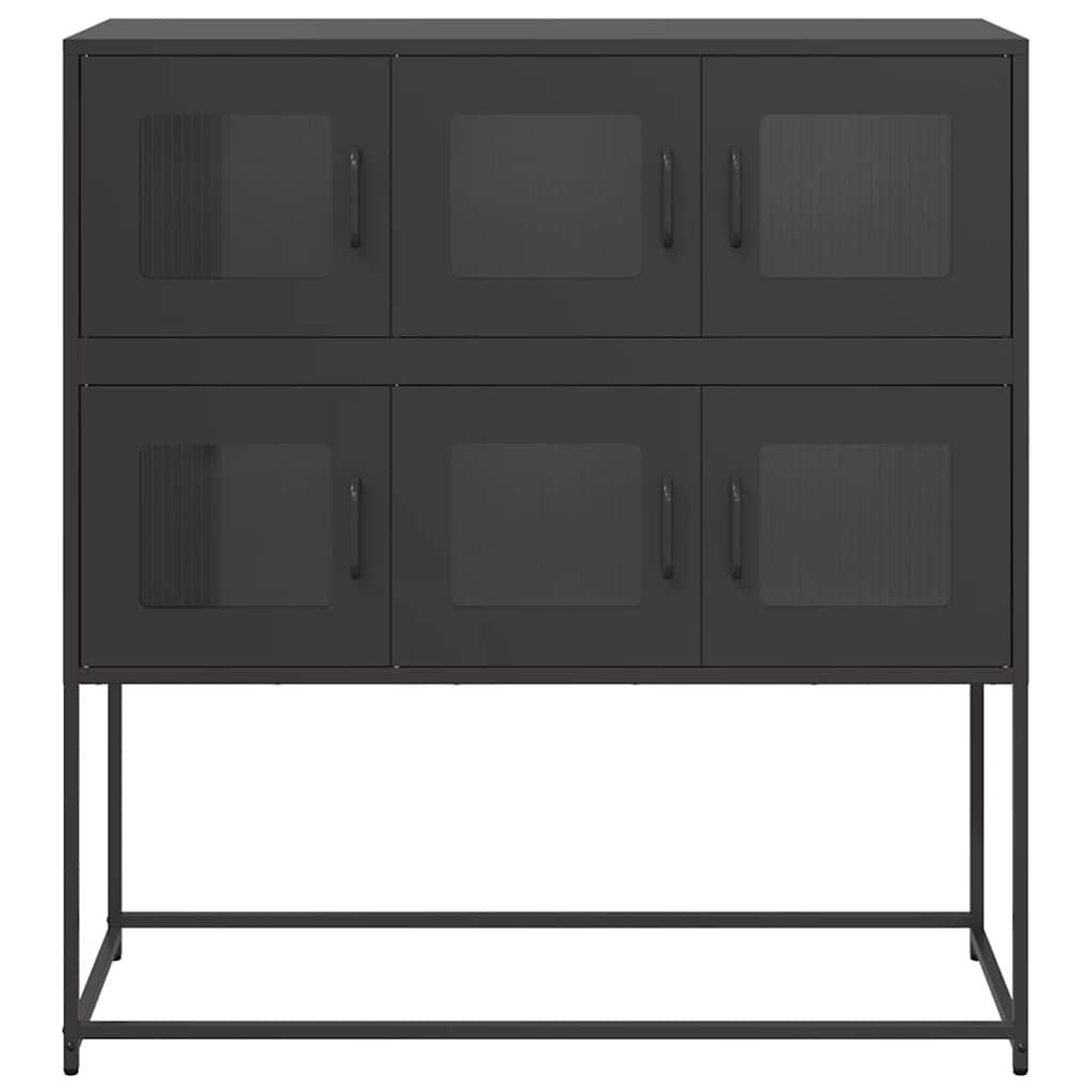 Sideboard Black 100.5x39x107 cm Cold-rolled Steel