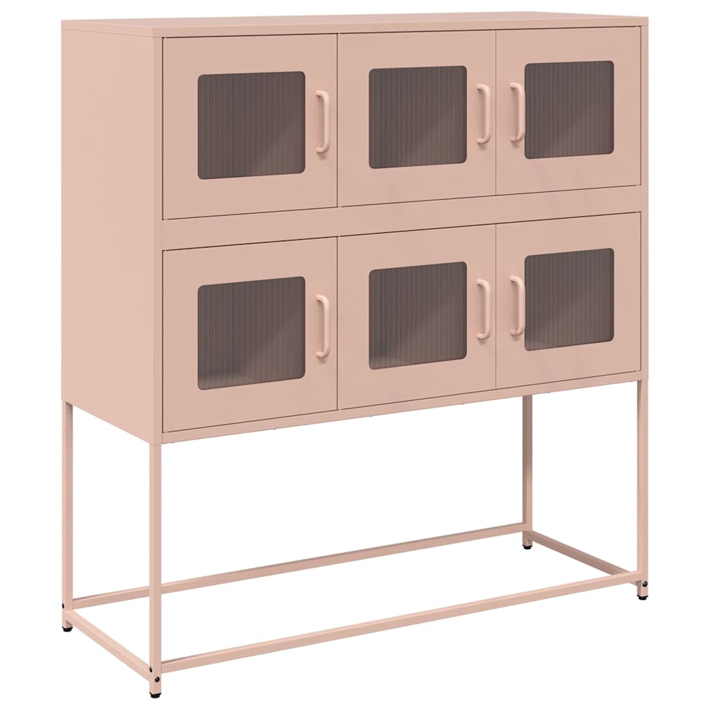 Sideboard Pink 100.5x39x107 cm Cold-rolled Steel