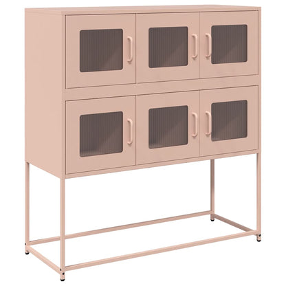 Sideboard Pink 100.5x39x107 cm Cold-rolled Steel