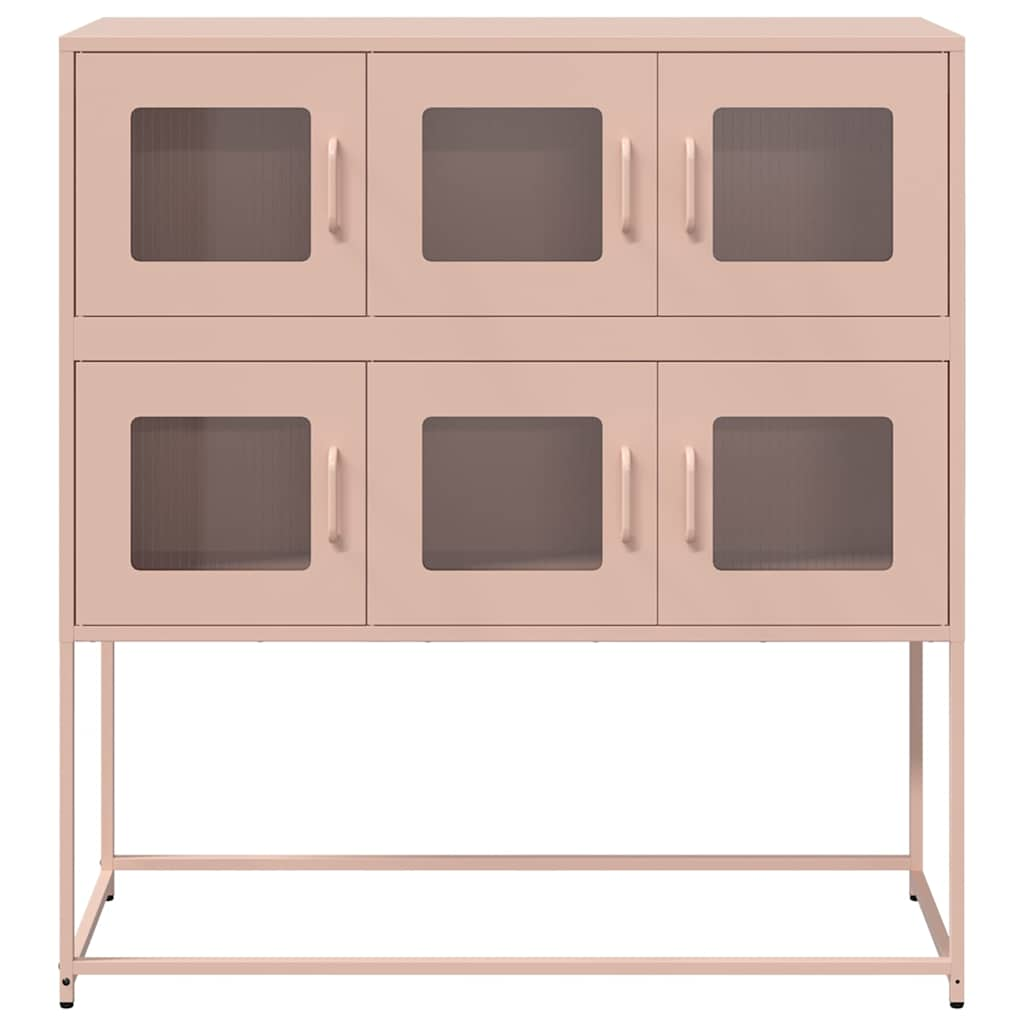 Sideboard Pink 100.5x39x107 cm Cold-rolled Steel