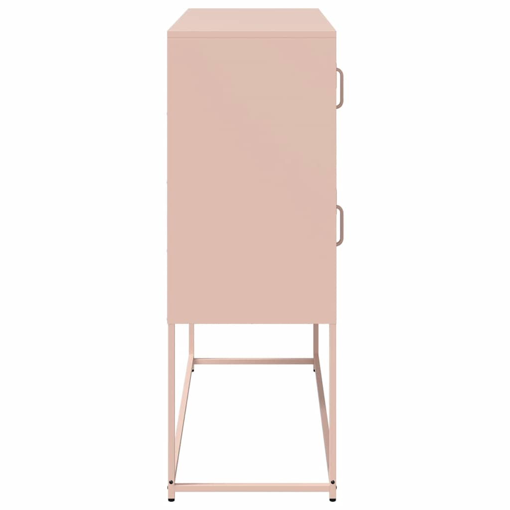 Sideboard Pink 100.5x39x107 cm Cold-rolled Steel