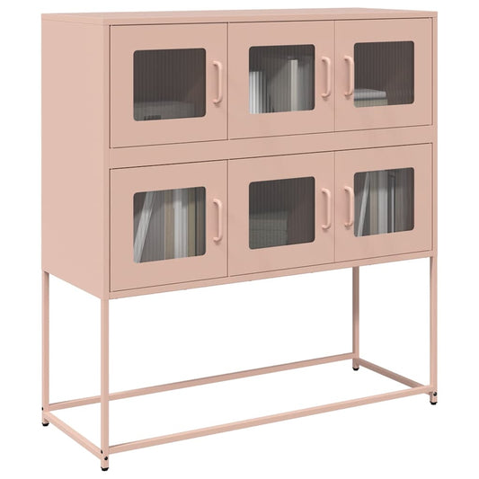 Sideboard Pink 100.5x39x107 cm Cold-rolled Steel