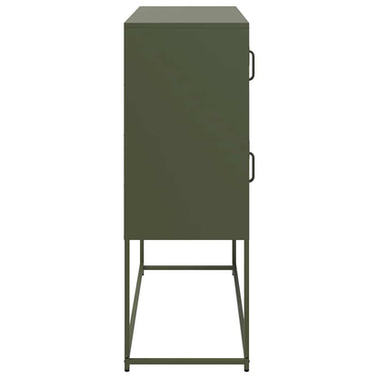 Sideboard Olive Green 100.5x39x107 cm Cold-rolled Steel