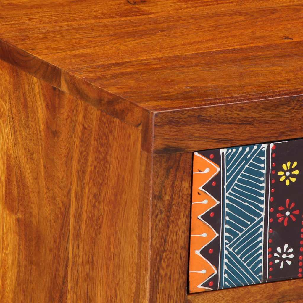 Bedside Cabinet 2 pcs 40x35x45 cm Solid Wood Acacia