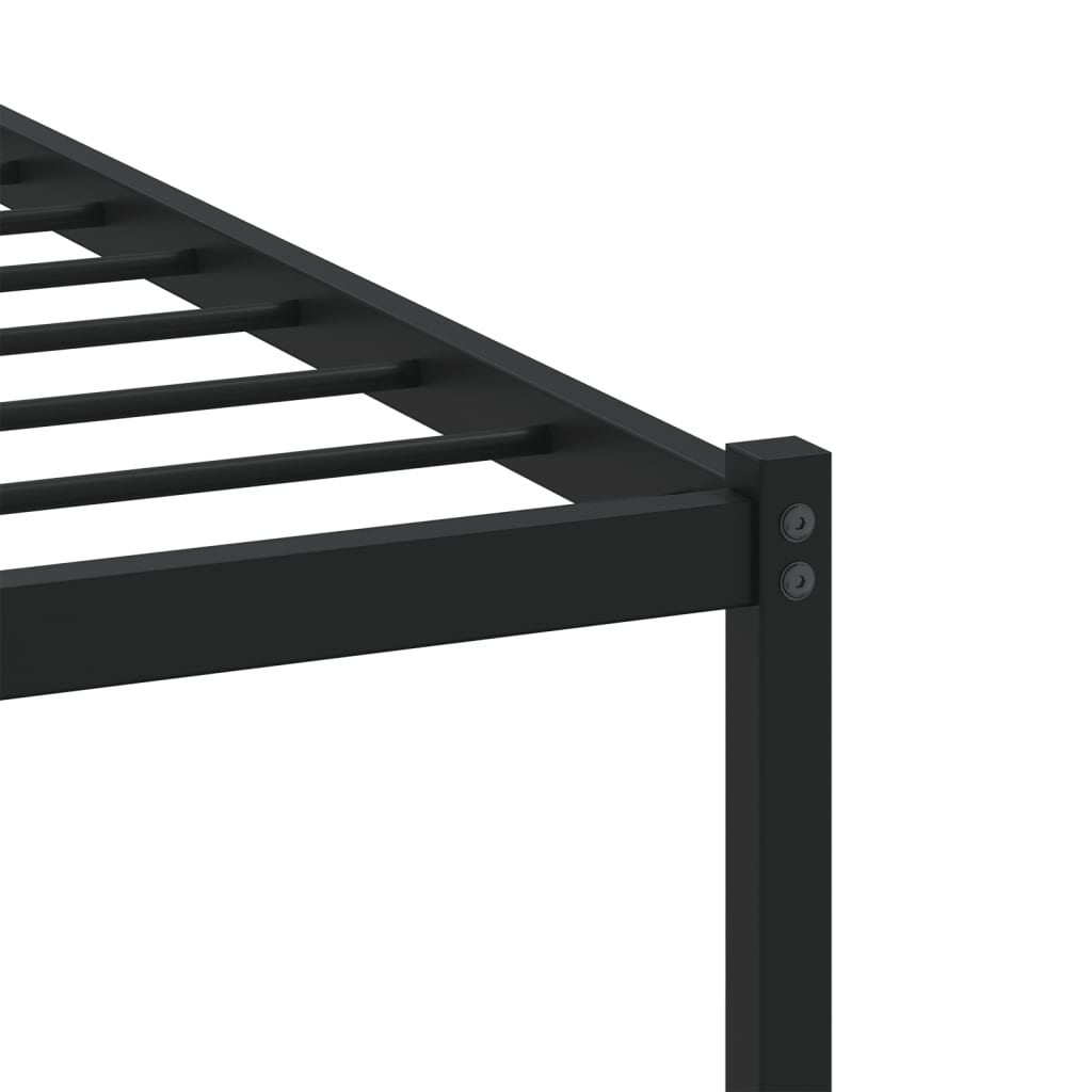 Bed Frame without Mattress with Headboard Brown Oak 107x203 cm