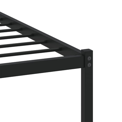 Bed Frame without Mattress with Headboard Brown Oak 107x203 cm