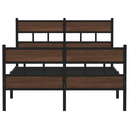 Bed Frame without Mattress with Headboard and Footboard 120x190 cm Small Double