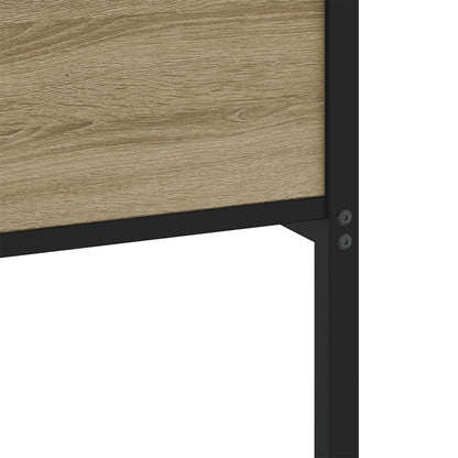 Bed Frame without Mattress Sonoma Oak 140x190 cm Engineered Wood