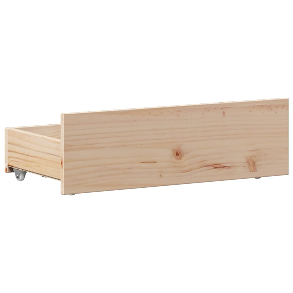 Bed Frame without Mattress with Headboard 100x200 cm Solid Wood Pine