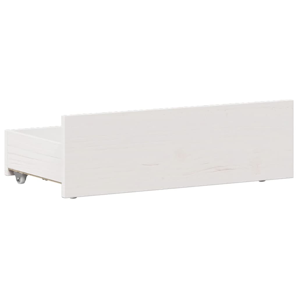 Bed Frame without Mattress with Headboard White 75x190 cm Small Single Solid Wood Pine