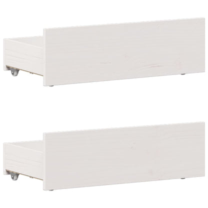 Bed Frame without Mattress with Headboard White 75x190 cm Small Single Solid Wood Pine