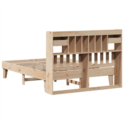 Bed Frame without Mattress 150x200 cm King Size Solid Wood Pine