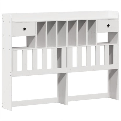 Bed Frame without Mattress White 140x200 cm Solid Wood Pine