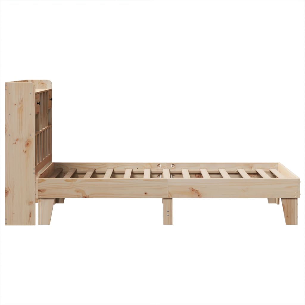 Bed Frame without Mattress 75x190 cm Small Single Solid Wood Pine