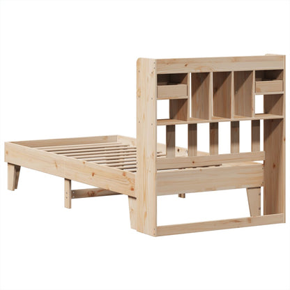 Bed Frame without Mattress 75x190 cm Small Single Solid Wood Pine