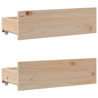 Bookcase Bed without Mattress 135x190 cm Double Solid Wood Pine