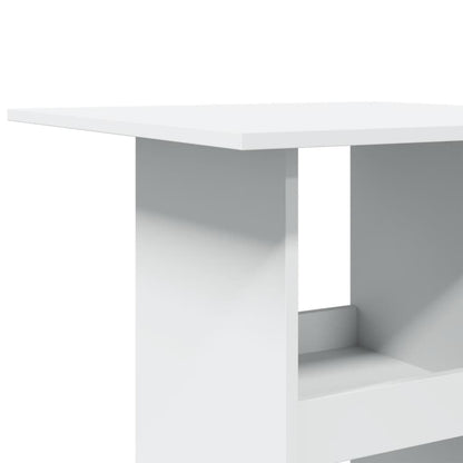 Bar Table with Storage White 60x60x102 cm Engineered Wood