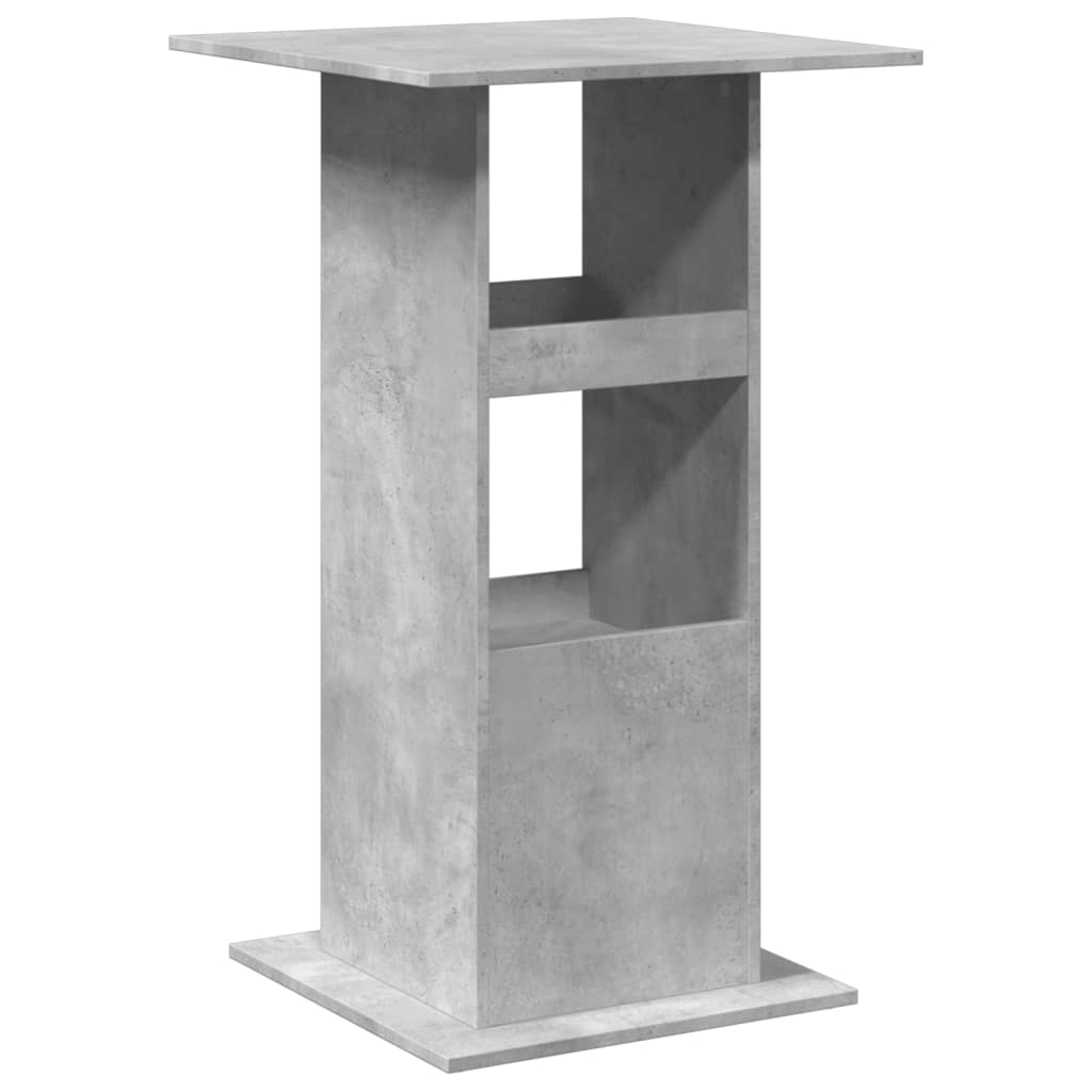 Bar Table with Storage Concrete Grey 60x60x102 cm Engineered Wood