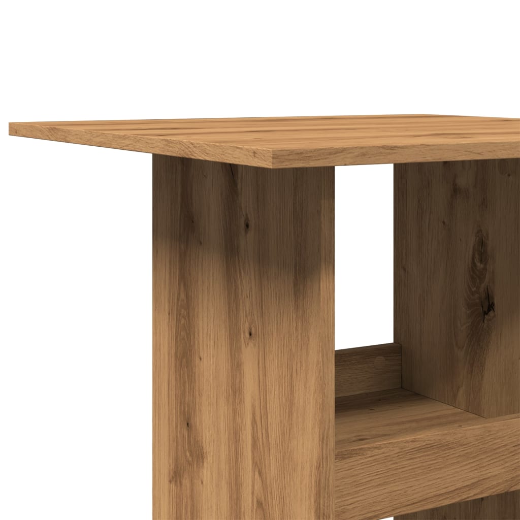 Bar Table with Storage Artisan Oak 60x60x102 cm Engineered Wood