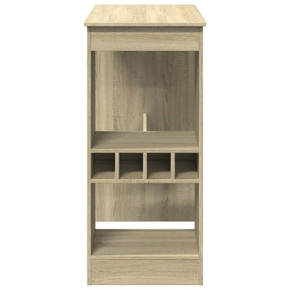 Bar Table with Racks Sonoma Oak 90x47.5x103.5 cm Engineered Wood