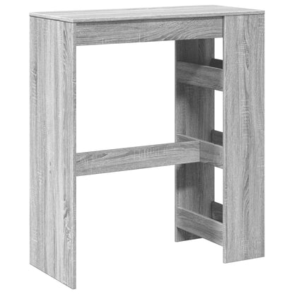 Bar Table with Racks Grey Sonoma 90x40x103.5 cm Engineered Wood