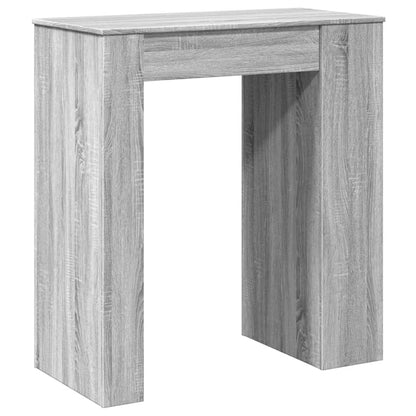 Bar Table with Racks Grey Sonoma 95x47x103.5 cm Engineered Wood