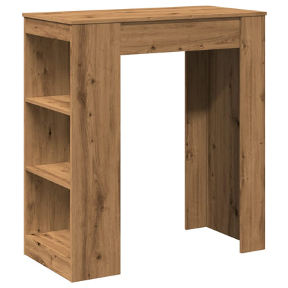 Bar Table with Racks Artisan Oak 95x47x103.5 cm Engineered Wood