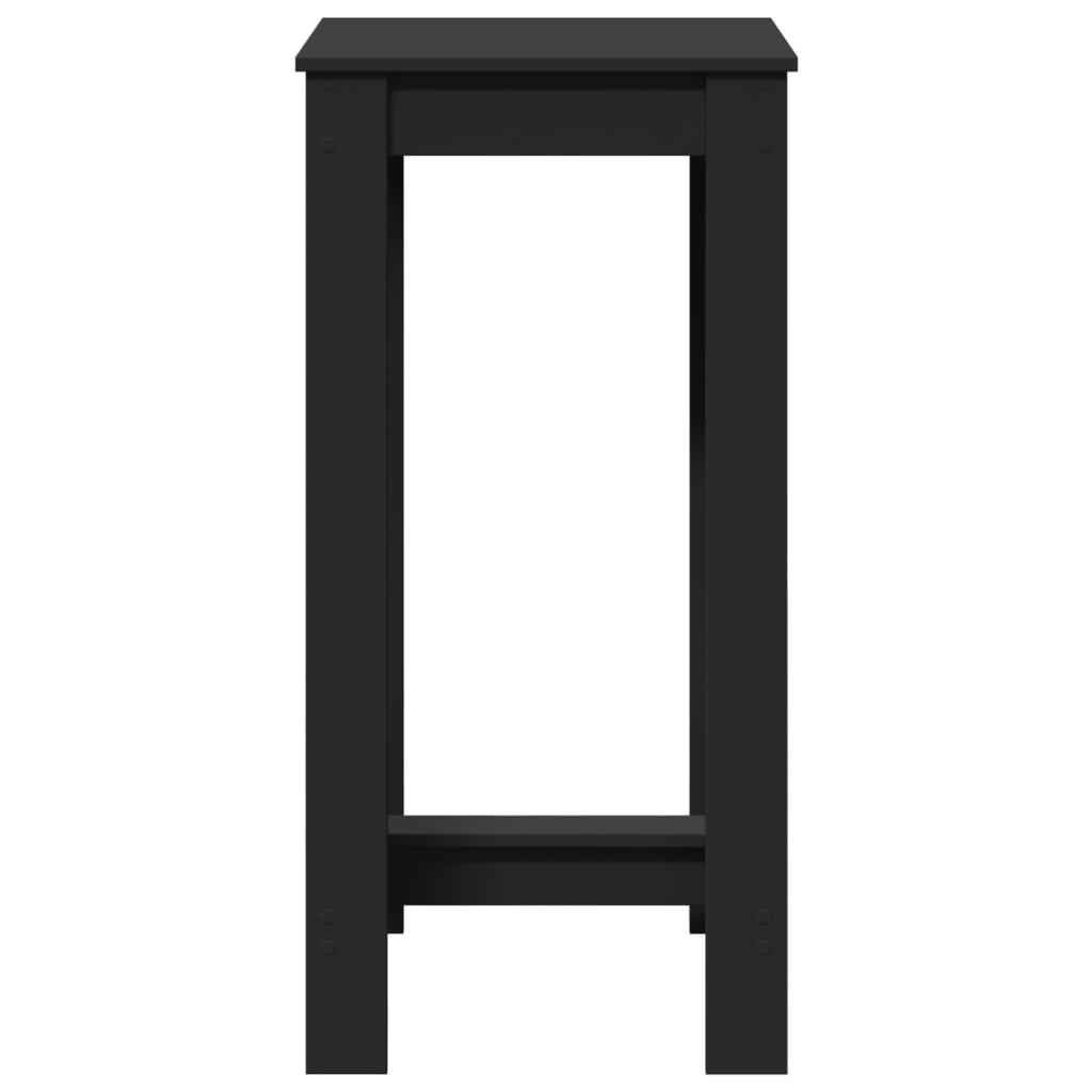 Bar Table Black 51x50x103.5 cm Engineered Wood