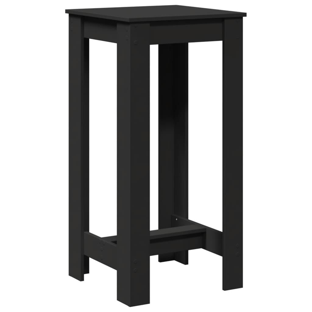 Bar Table Black 51x50x103.5 cm Engineered Wood