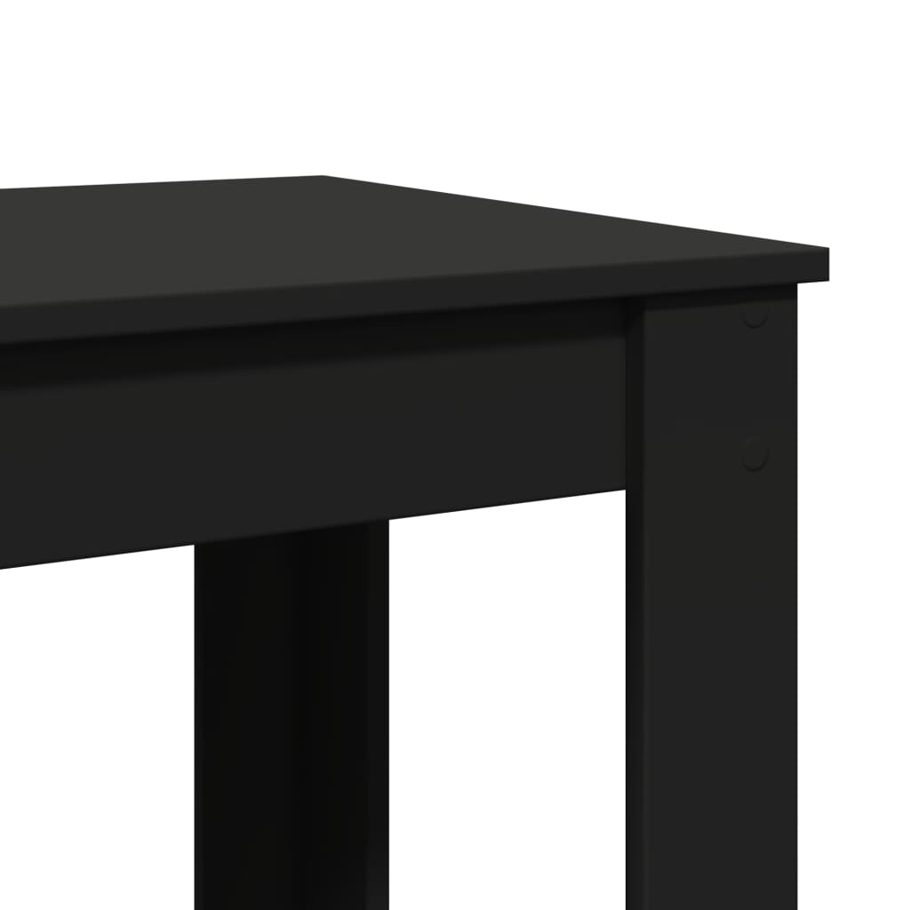 Bar Table Black 51x50x103.5 cm Engineered Wood